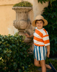 Stripes Knit Tee Red - KIDS