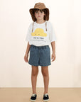 Stripes Denim Shorts - KIDS