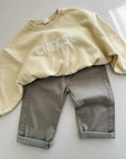 STRAIGHT FIT PANTS KHAKI