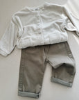 STRAIGHT FIT PANTS KHAKI