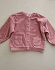 TERRY CARDIGAN PINK
