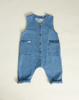 Wren Denim Sleeveless Overall