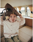Chunky Backpack - midi brown teddy