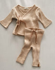RIB VEST - LATTE