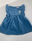 PELICAN RUFFLE WOVEN DRESS