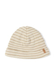RIB BEANIE - Biscuit Stripe