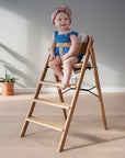 Klapp High Chair - veiligheidsrail oak