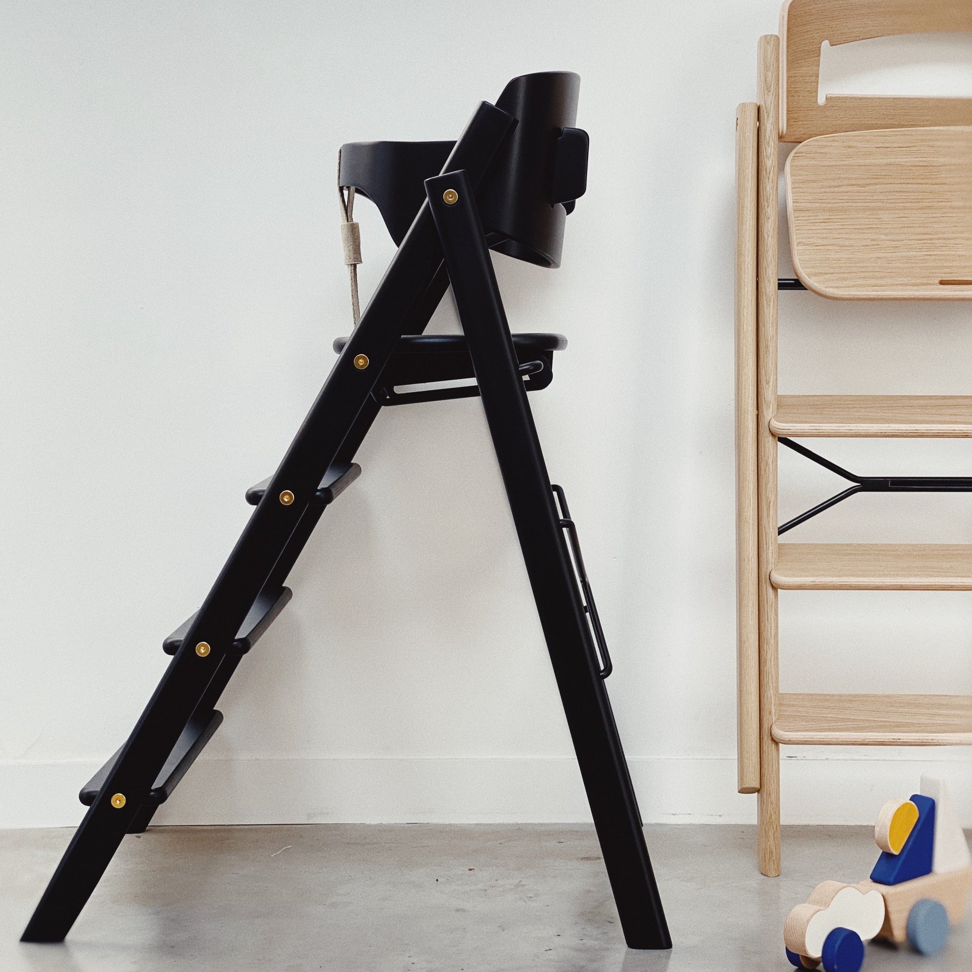 Klapp High Chair zwart - veiligheidsrail