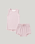 ORGANIC PJ - Pale Lilac Pointelle