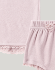 ORGANIC PJ - Pale Lilac Pointelle