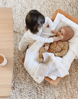 LEVO BABY ROCKER - naturel cover - WALNUT