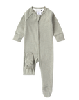 ZIP KRUIPPAKJE - SAGE SPECKLED 9-12M
