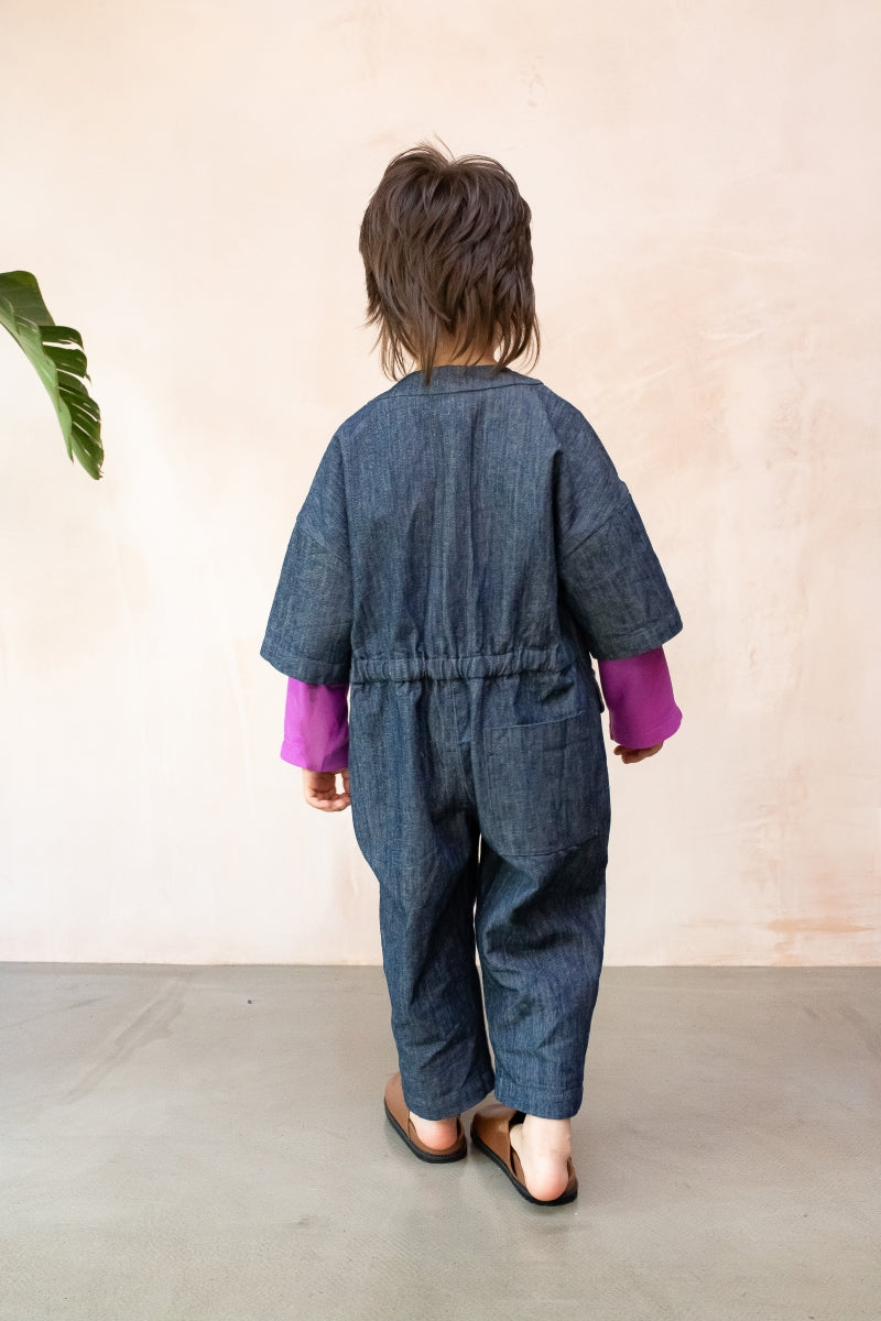 RAE OVERALL DENIM - 2&4y