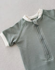 UPF 50+ ZIP ZWEMPAK ONE-PIECE - SAGE