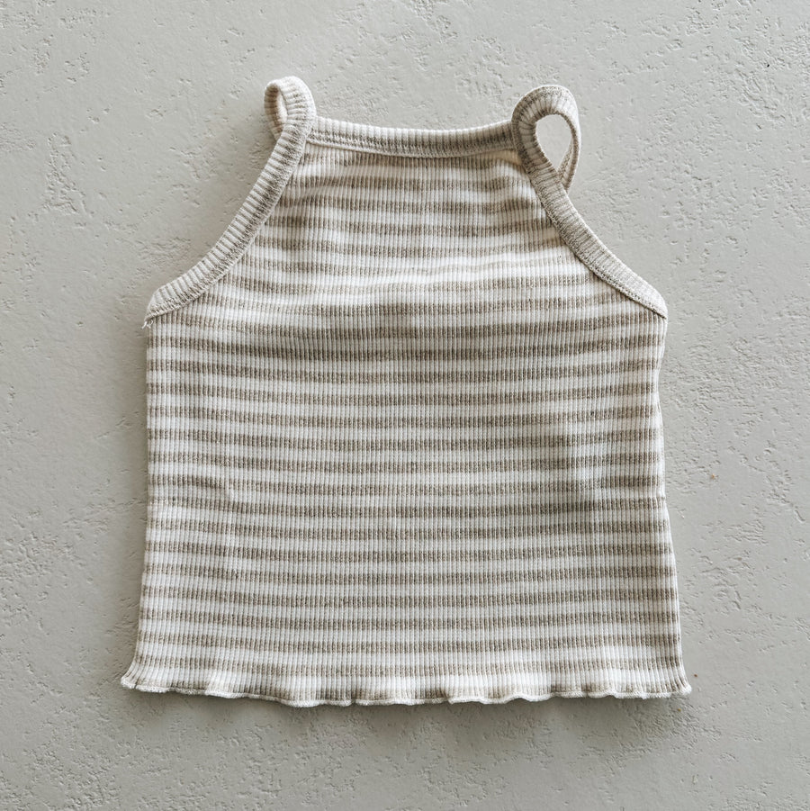 STRIPED RIB TOP - kids girls