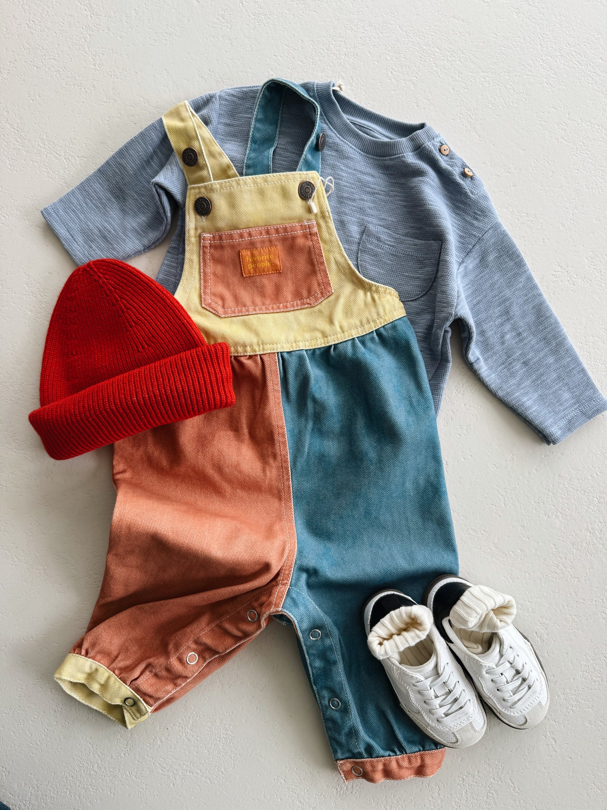 RIB LS T-SHIRT BABY BOY - BLUE
