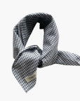 Mini Check Scarf Grey
