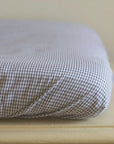 Mini Check Changing Cushion Cover Grey