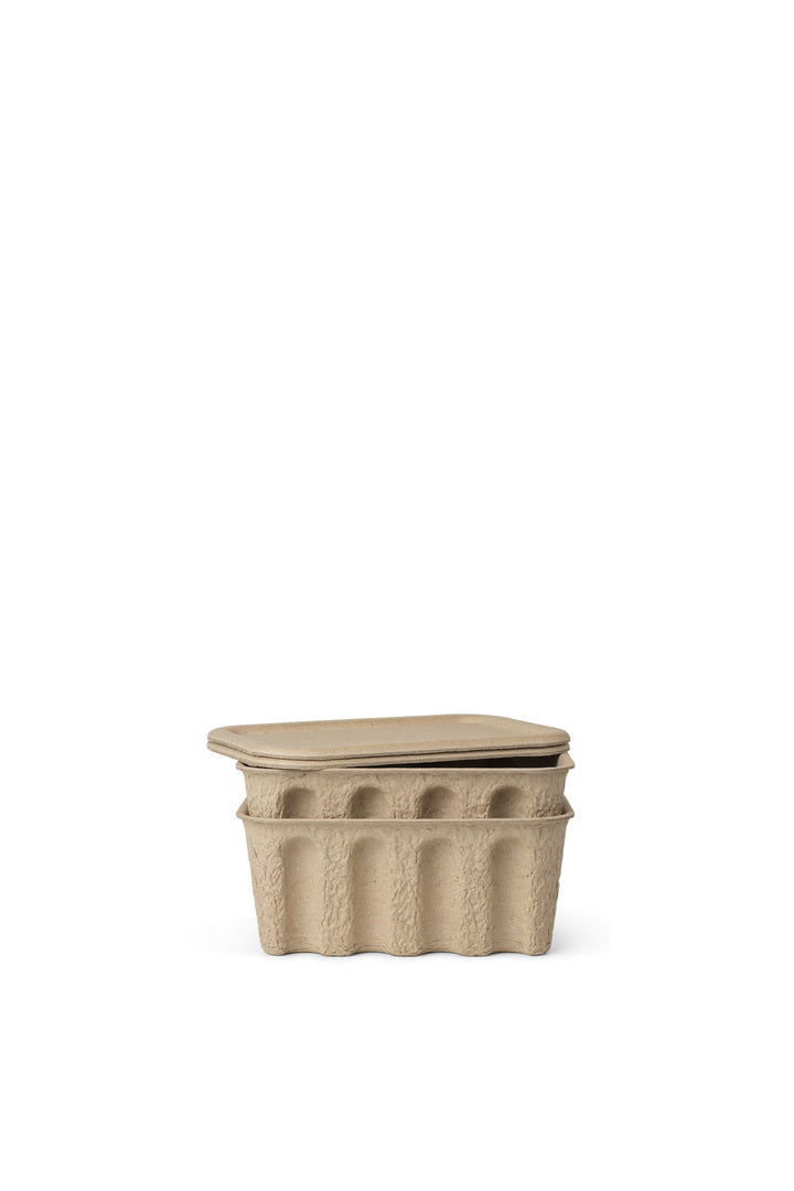 PAPER PULP BOX - LARGE - SET OF 2