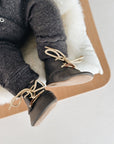 SOFT SOLE SHOE - DESERT LACE CHARCOAL