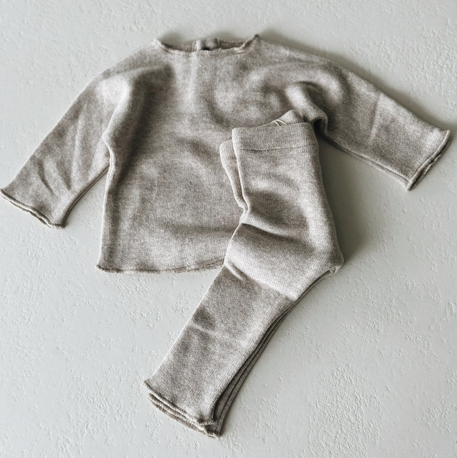 SUPER SOFT BABY SHIRT - BEIGE - last one 6m