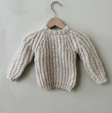 KNITTED SWEATER BEIGE - 1m up to 4y