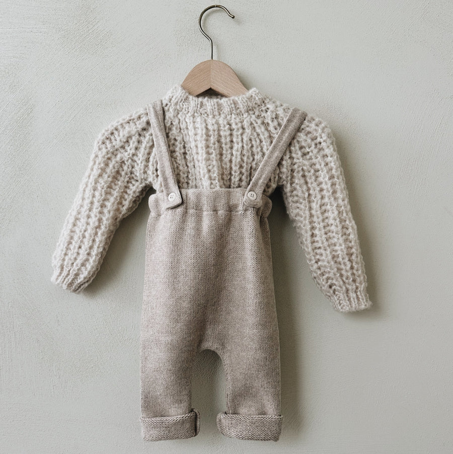 KNITTED SWEATER BEIGE - 1m up to 4y