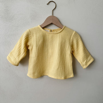 SOFT MUSLIN SHIRT LIGHT YELLOW - baby