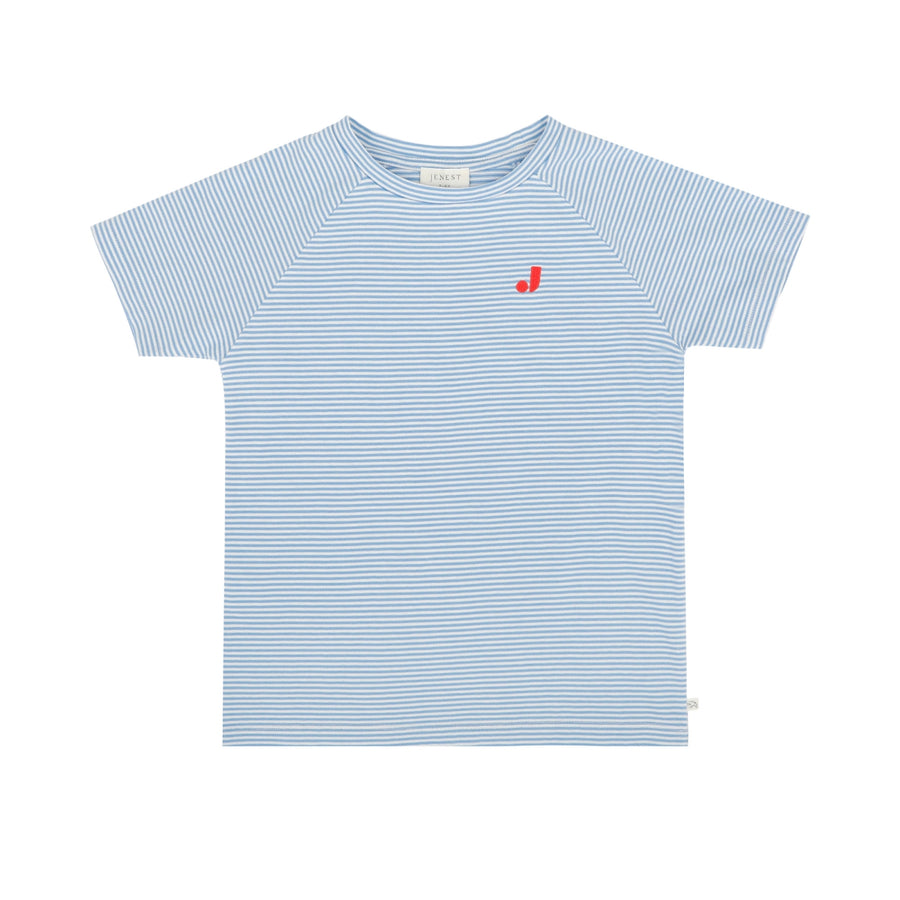 Nurture t-shirt - Grape blue stripe