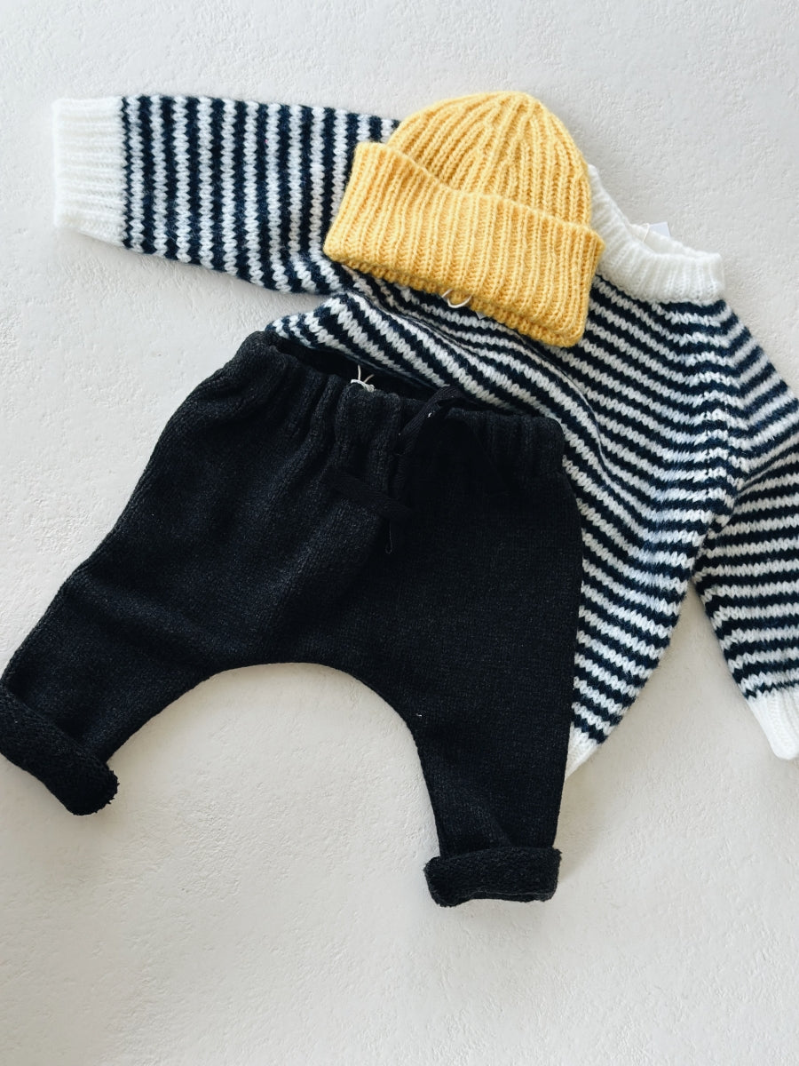 BABY JERSEY RANGLAN - NAVY STRIPES