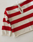 COTTON STRIPED SWEATER RED - BABY & KIDS