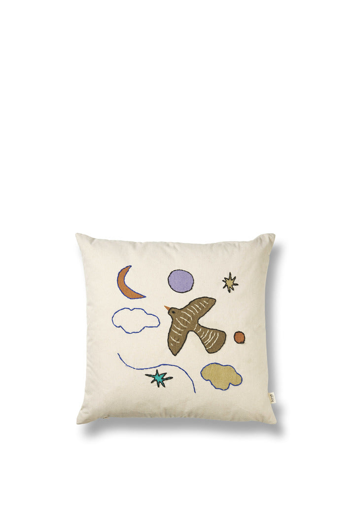 BIRDS CUSHION INCL FILLING - 40X40