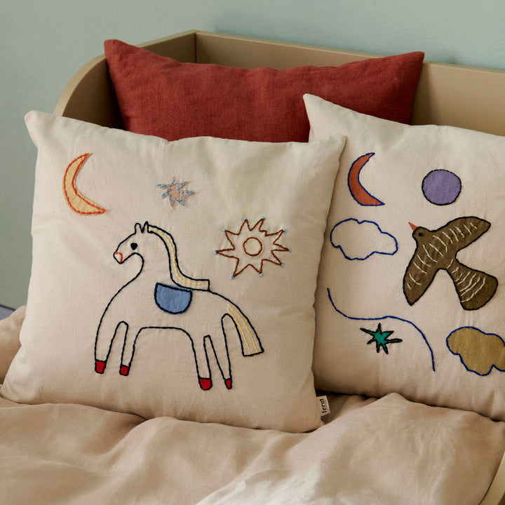 BIRDS CUSHION INCL FILLING - 40X40