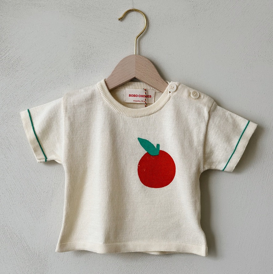 TOMATO KNITTED T-SHIRT - last ones 74&92