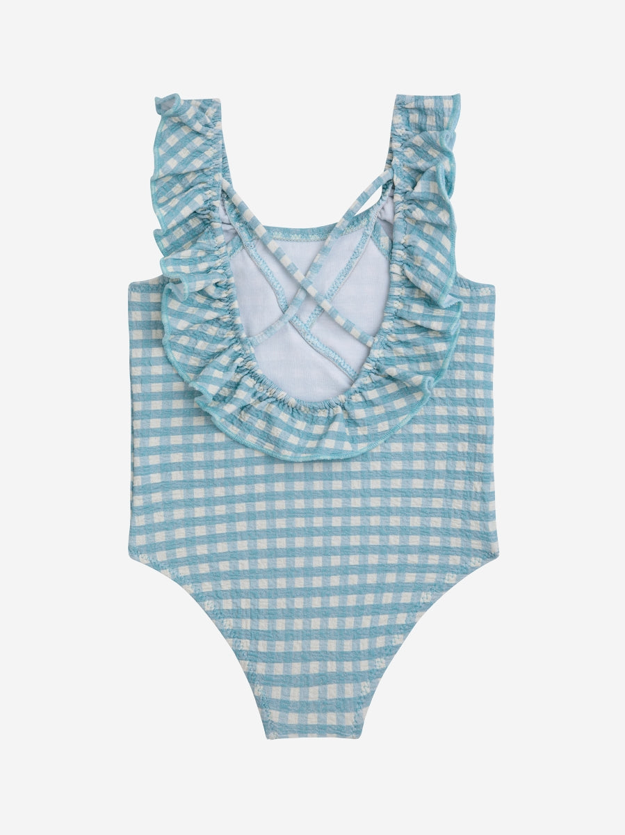 VICHY RUFFLE SWIMSUIT - 9m up to 2y