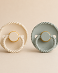 FRIGG BIBS - ROPE 2 PACK -SAGE&IVORY - 0-6m