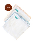 Muslin cotton blanket duo pack - Blue & Beige