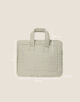 COTTON TRAVEL BAG - VICHY GREEN TEA