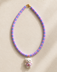 Kinderketting Teddybeer Lila
