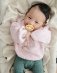 FRIGG BIBS - moon  0-6m - Pale Daffodil