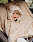 WINTERPONCHO - CREAM 9m-3Y