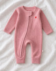 Onesie pink in Biologisch Katoen - baby