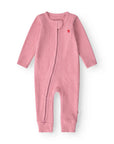 Onesie pink in Biologisch Katoen - baby