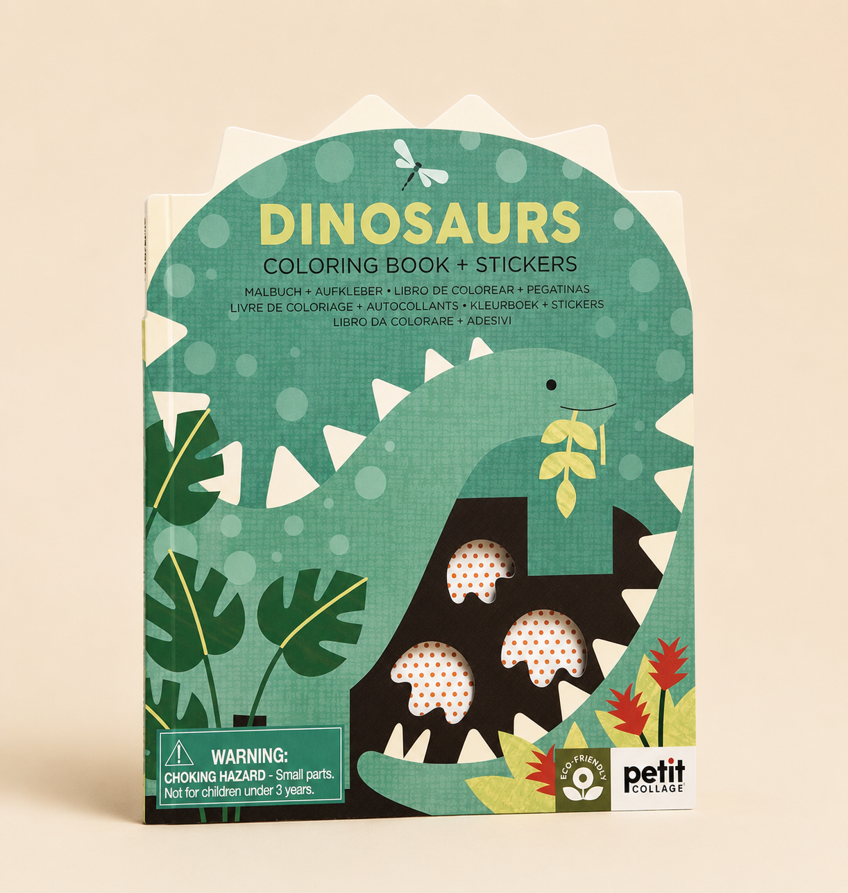 MALBUCH MIT AUFKLEBERN - Dinosaurier