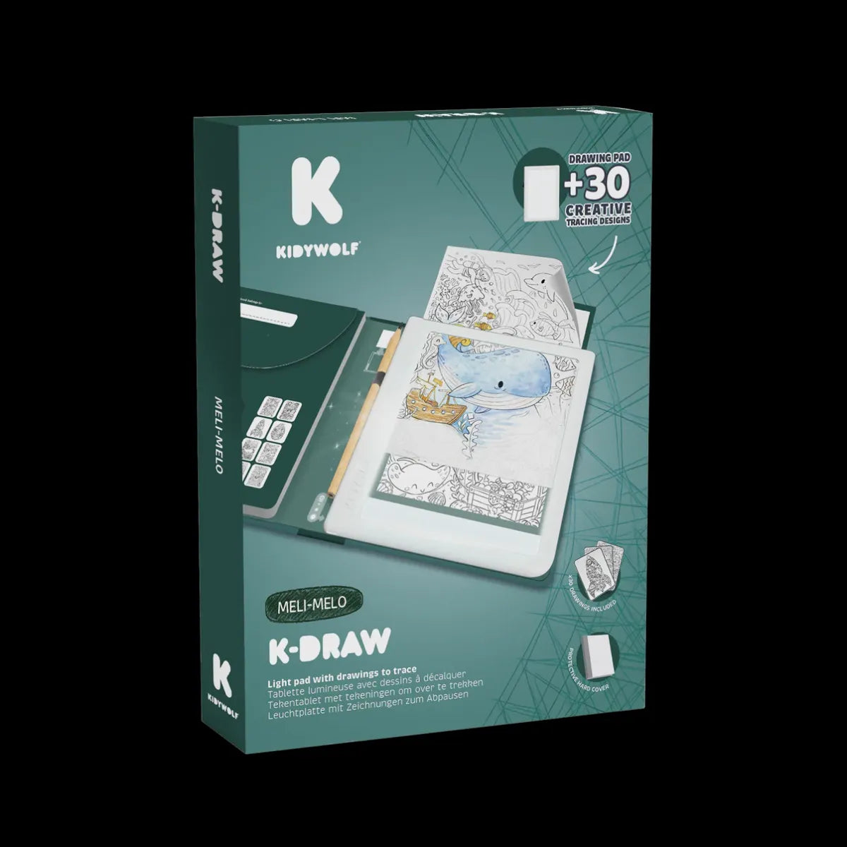 K-DRAW-PAD - VERLICHTE TEKENTAFEL MELI-MELO - TEENS