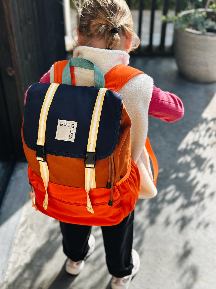 Color Block technic backpack