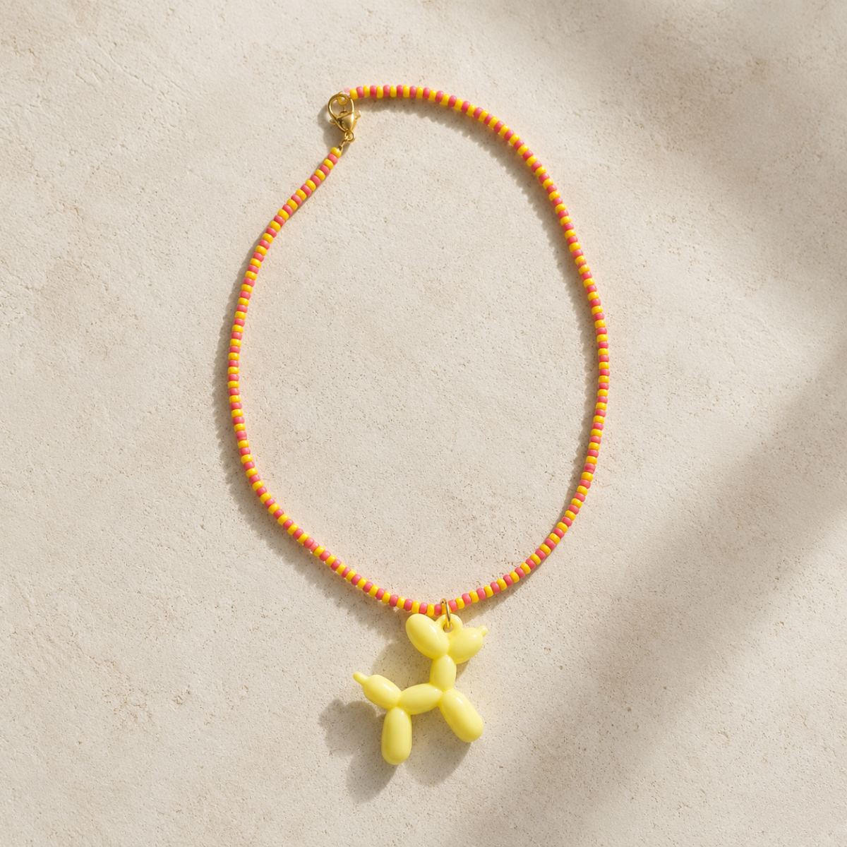 Kinderketting Ballonhond Geel