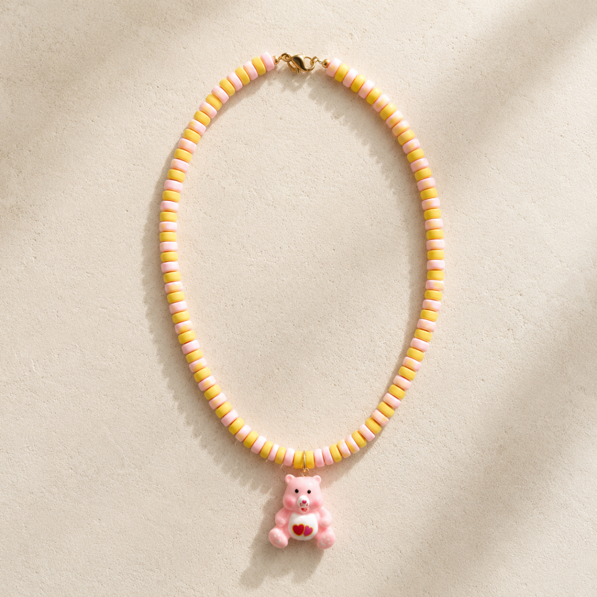 Kinderketting Teddybeer Roze