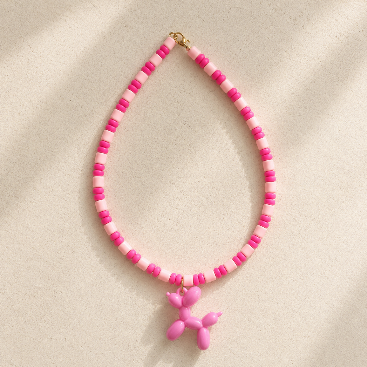 Kinderketting Ballonhond Roze