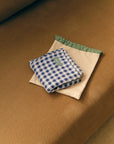 Muslin bamboo blanket - Vichy Blue